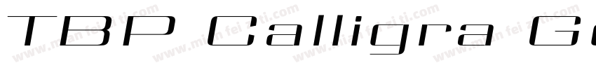 TBP Calligra Gothic U字体转换